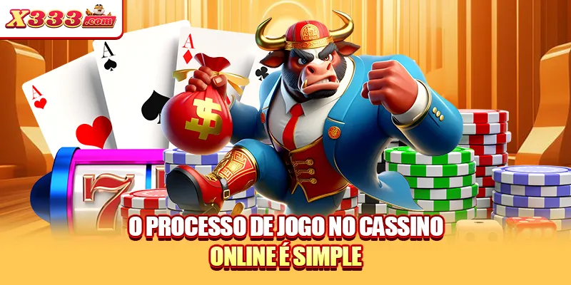 O processo de jogo no cassino online é simple