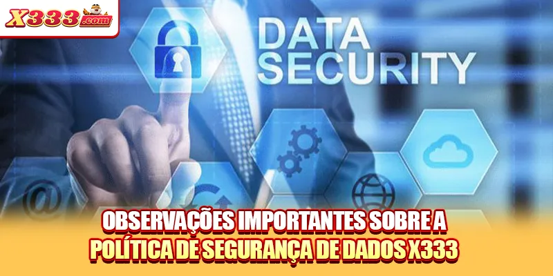 Observações importantes sobre a política de segurança de dados X333