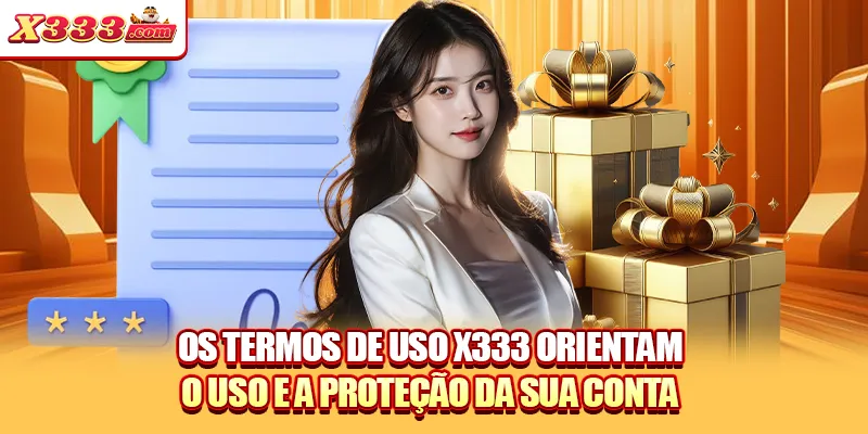 Os termos de uso X333 orientam o uso e a proteção da sua conta