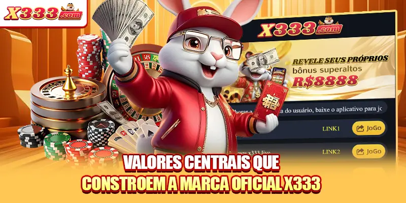 Valores centrais que constroem a marca oficial X333